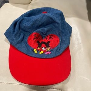Vintage Mickey and Minnie kids baseball cap